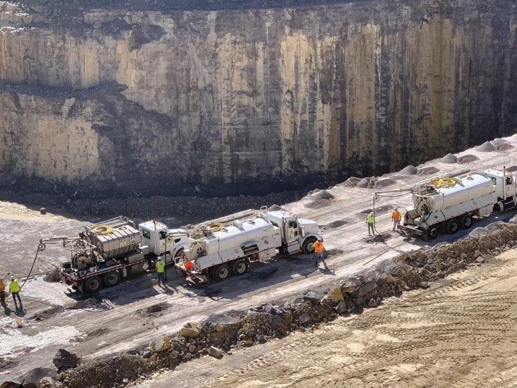 Blasting site
